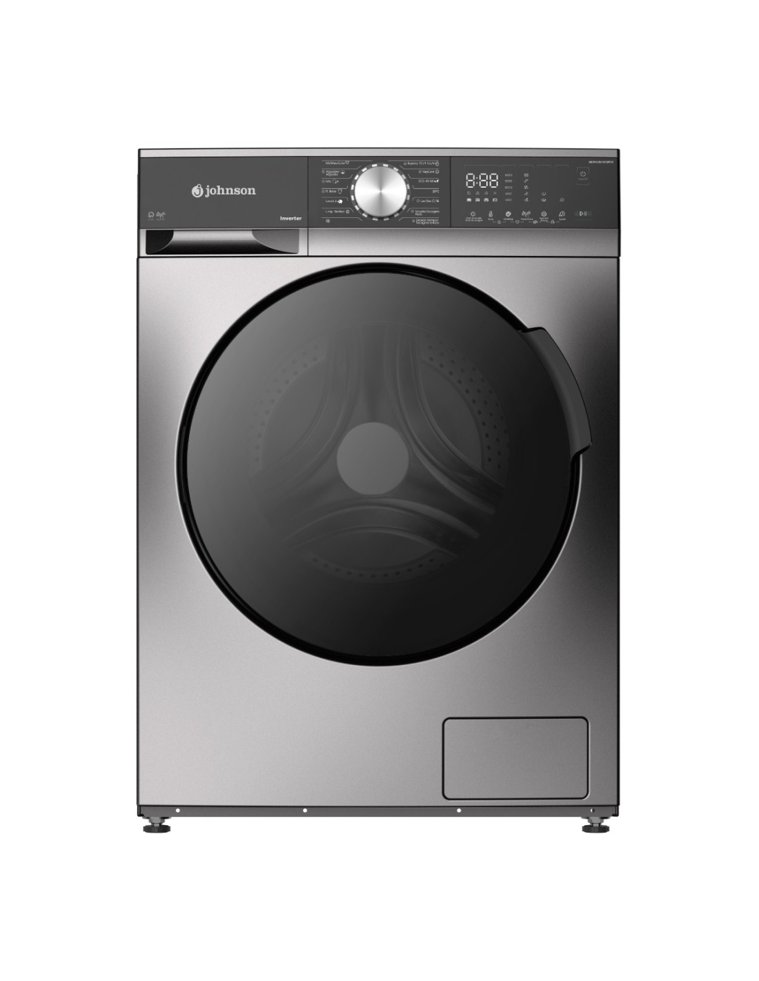 M�QUINA DE LAVAR E SECAR ROUPA 7/8 KG INOX | NERVION107DRYX